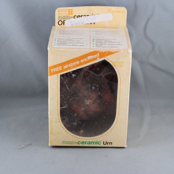 Vintage Aquarium Ornament - The Non-Ceramic Urn by Penn Plax - New In Box - Picture 3 of 7